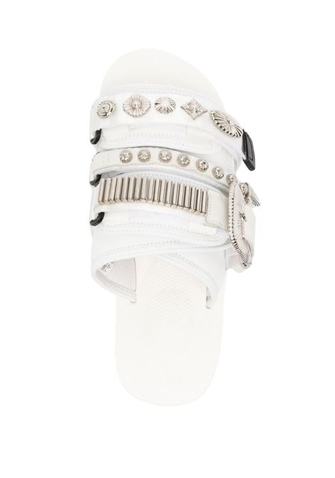 Ciabatte in gomma in bianco - unisex TOGA X SUICOKE | OG056CABTOGWHT